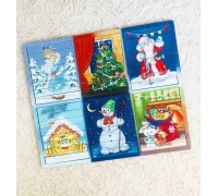 Новогодние пазлы из палочек