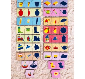 Пазл-набор «Целое и его части» (тройной)