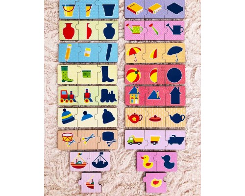 Пазл-набор «Целое и его части» (тройной)