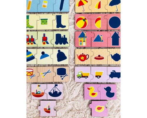 Пазл-набор «Целое и его части» (тройной)