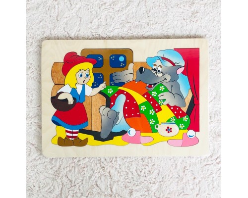 Деревянная игрушка-мозаика «Красная шапочка»