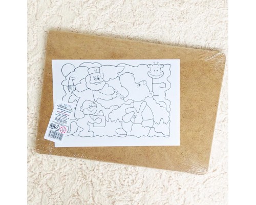 Деревянная игрушка-мозаика «Айболит и друзья»