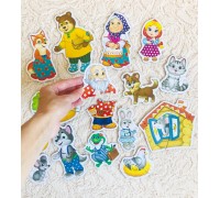 Maxi пазлы "Любимые герои сказок" 15 штук в металлической коробке, SIMA-LAND, арт. 5800954