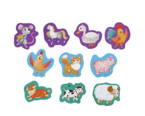 Макси-пазлы в металлической коробке "Домашние животные», Puzzle Time, арт. 7860028