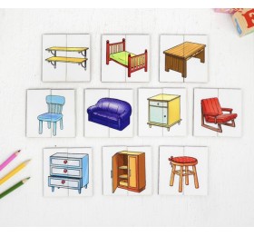 Картинки-половинки «Мебель» 