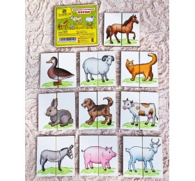 Картинки-половинки «Ферма» 