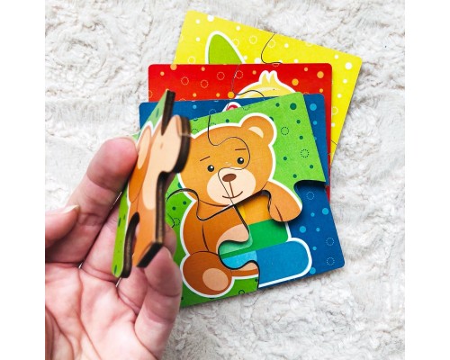 Пазл для малышей "Игрушки", Woodlandtoys, арт. 099103