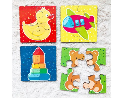Пазл для малышей "Игрушки", Woodlandtoys, арт. 099103