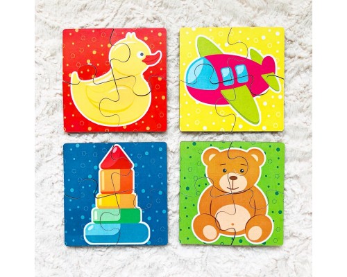 Пазл для малышей "Игрушки", Woodlandtoys, арт. 099103