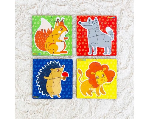 Пазл для малышей "Дикие животные", Woodlandtoys, арт. 099102