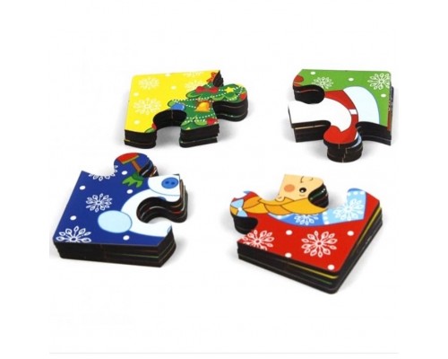 Пазл для малышей "Новогодние герои", Woodlandtoys, арт. 5220508