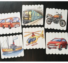 Пазлы из палочек "Транспорт", SmileDECOR, арт. П224