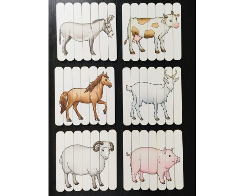 Пазлы из палочек "Ферма", SmileDECOR, арт. П225