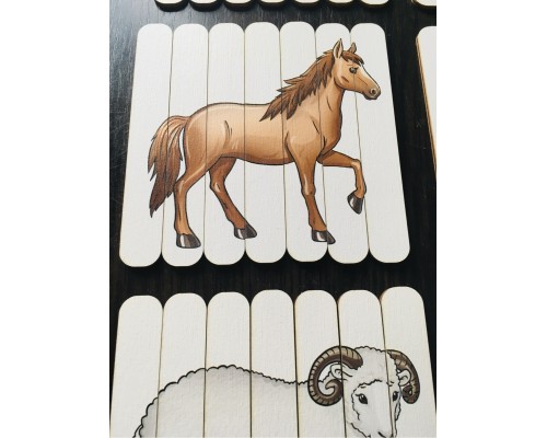 Пазлы из палочек "Ферма", SmileDECOR, арт. П225