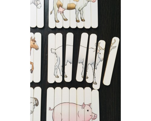 Пазлы из палочек "Ферма", SmileDECOR, арт. П225