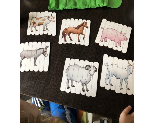 Пазлы из палочек "Ферма", SmileDECOR, арт. П225