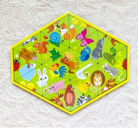 Головоломка "Запоминаем животных", СИБИРСКИй СУВЕНИР, арт. 4276089