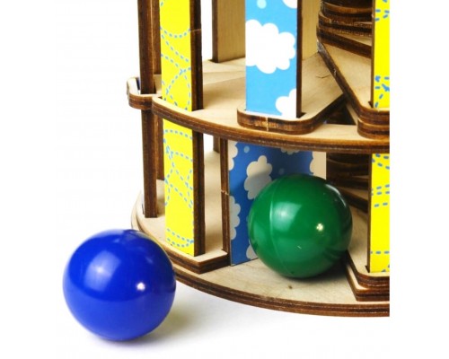 Стучалка-серпантинка башенка «Самолеты», Woodlandtoys, арт. 140202