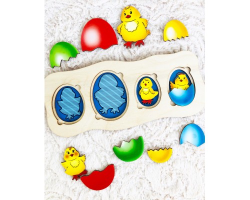 Рамки-вкладыши "Цыплята-ребята"