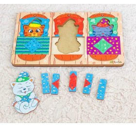 Вкладыш "Котята спят", ToySib, арт. 02023