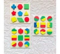 Вкладыши "Геометрические планшеты часть и целое"