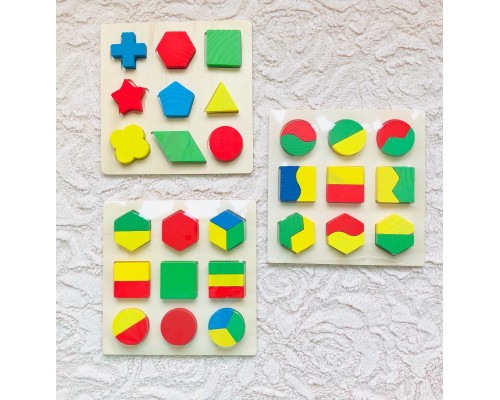 Вкладыши "Геометрические планшеты часть и целое"
