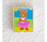 Пазл-вкладыши "Медвежонок Катя"