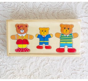 Пазл-вкладыши "Три медведя"